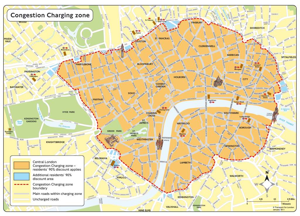 congestion-charge-zone-map - Driving.co.uk from The Sunday Times