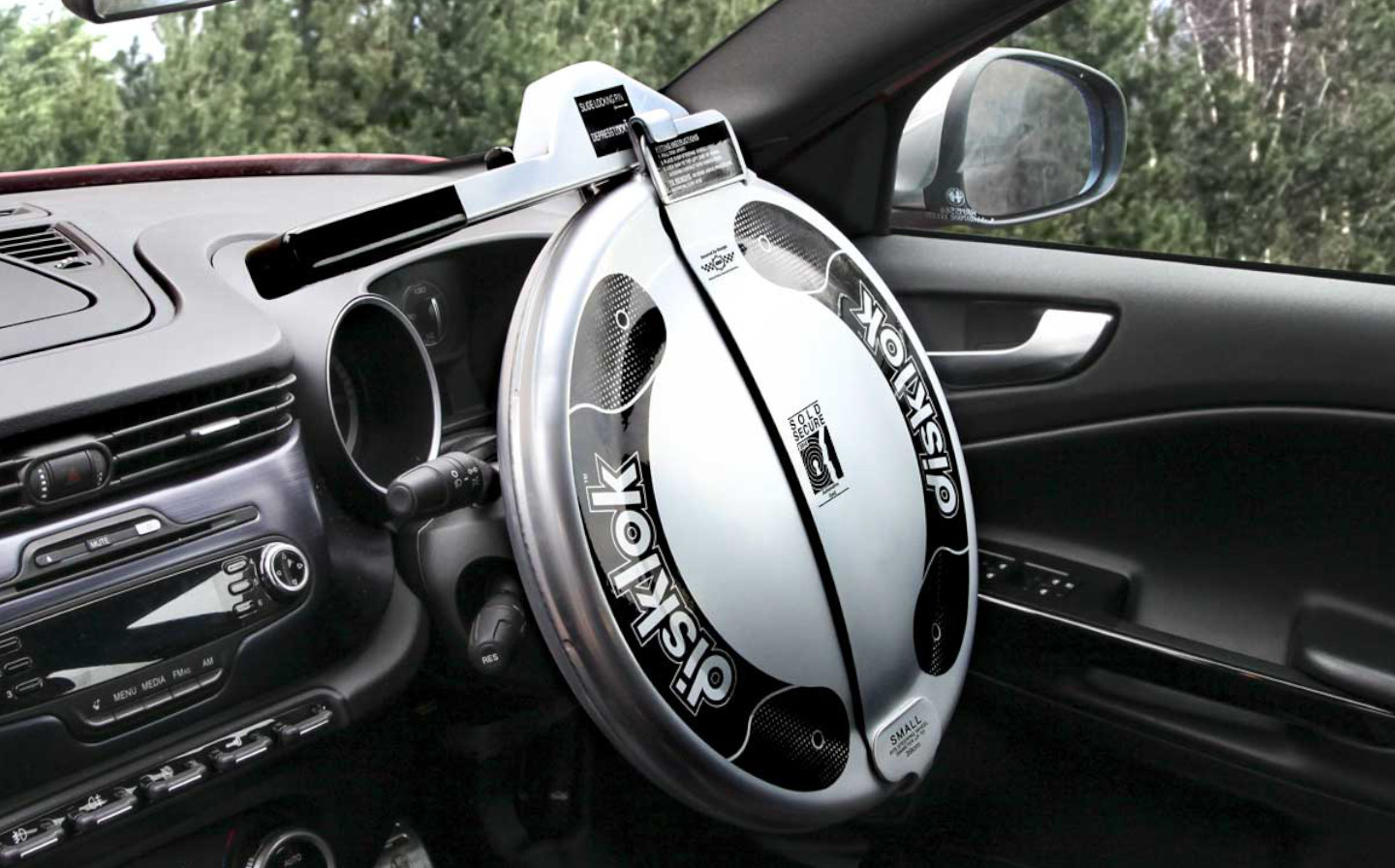 Car Steering Wheel Security Lock With 3 Keys Vehicle Anti Theft Devices  Foldable