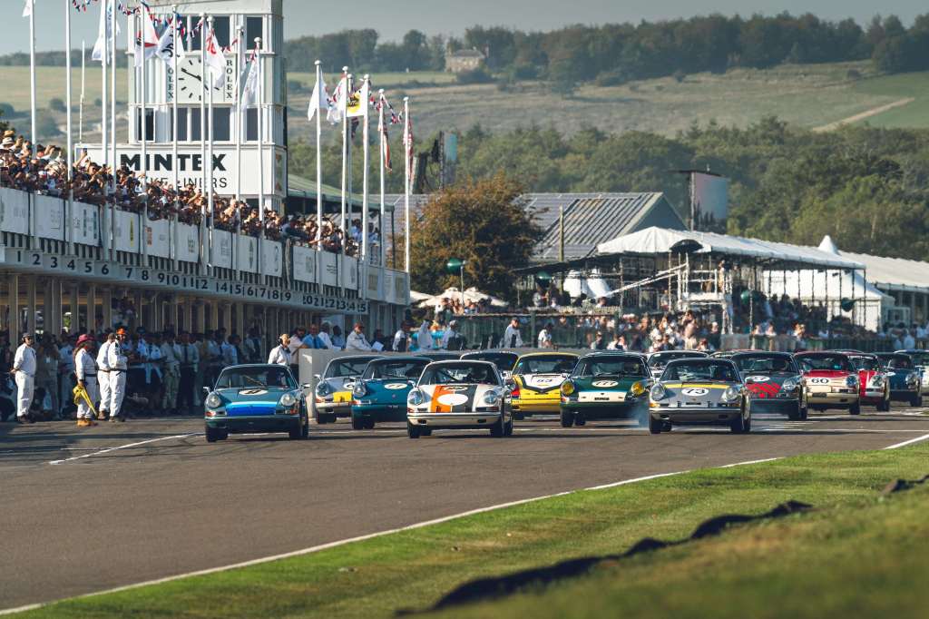 The Fordwater Trophy ran on sustainable fuel at the 2023 Goodwood Revival. Photo by Jordan Butters.