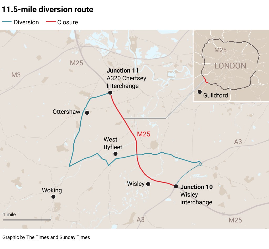 M25-diversion-route - Driving.co.uk from The Sunday Times