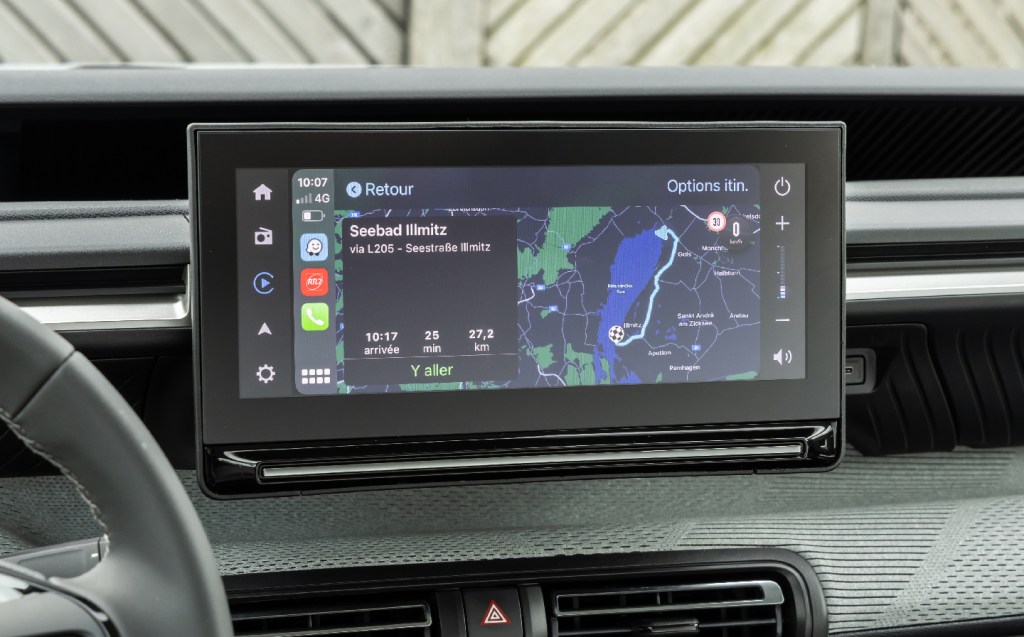Citroën e-C3 touchscreen maps