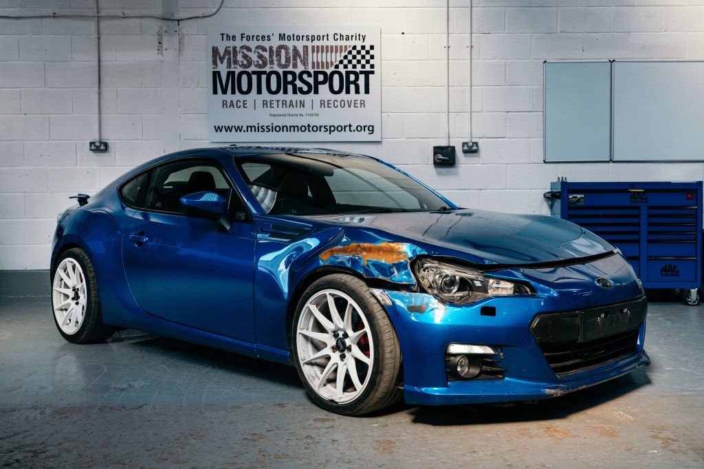 The Cat N Subaru BRZ aquired by Mission Motorsport via eBay