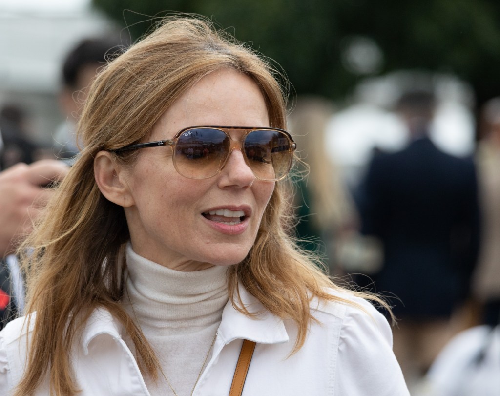 Horner's wife and former Spice Girl Geri Horner (nee Halliwell) was there to cheer on her husband and son. Photo: Peter Tarry for The Sunday Times