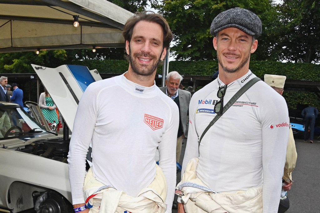 French former F1 driver and Formula E star Jean-Eric Vergne poses with German three-times Le Mans winner Andre Lotterer. Both showed their skills in historic machinery during the weekend. Photo: Dave Benett via Getty Images