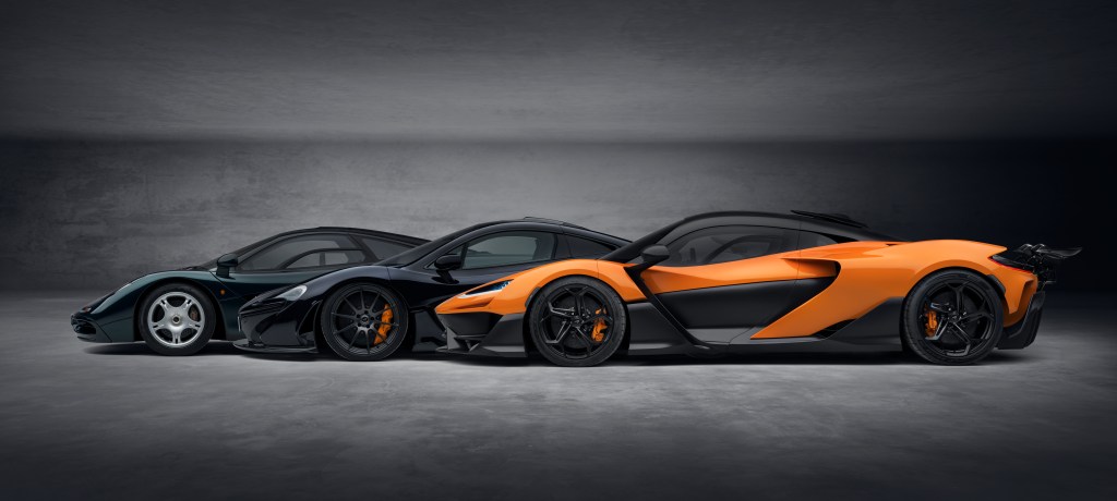 McLaren F1, P1 and W1 comparison