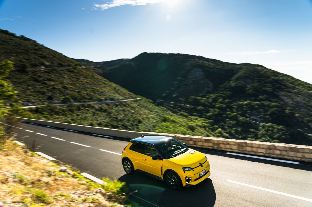 2024 Renault 5 on a mountain road