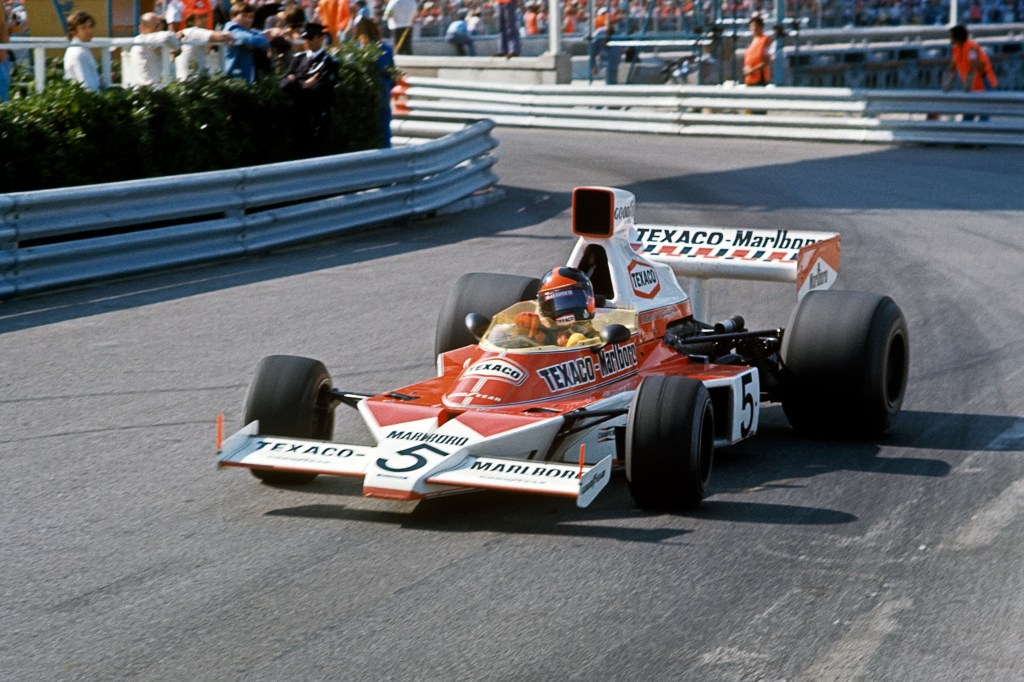 Emerson Fittipaldi, McLaren-Ford M23, Grand Prix of Monaco, Circuit de Monaco, 26 May 1974. (Photo by Paul-Henri Cahier/Getty Images)