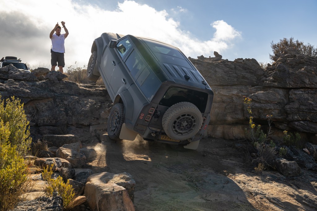 Land Rover Defender Octa rock crawling