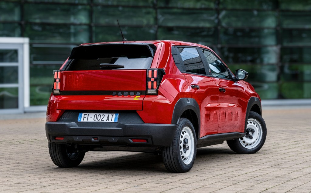 Fiat Grande Panda RED with steel wheels