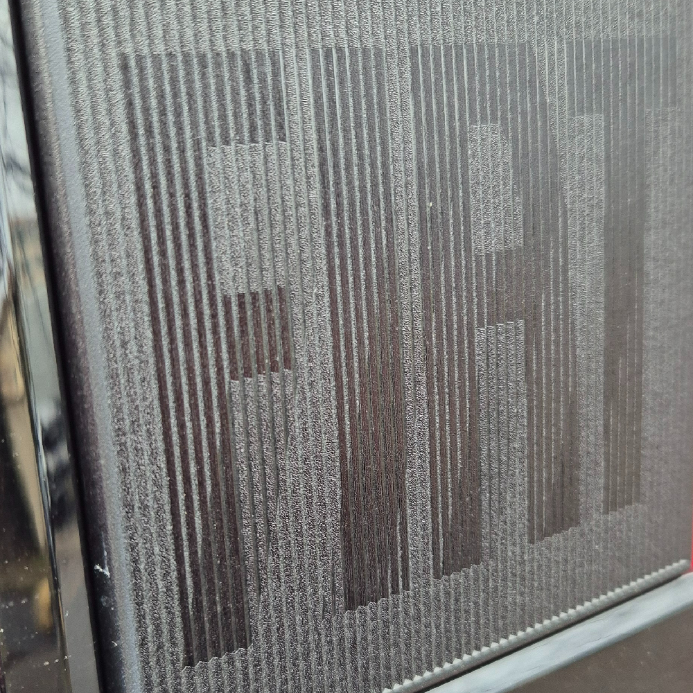 Fiat Grande Panda laser etched logo