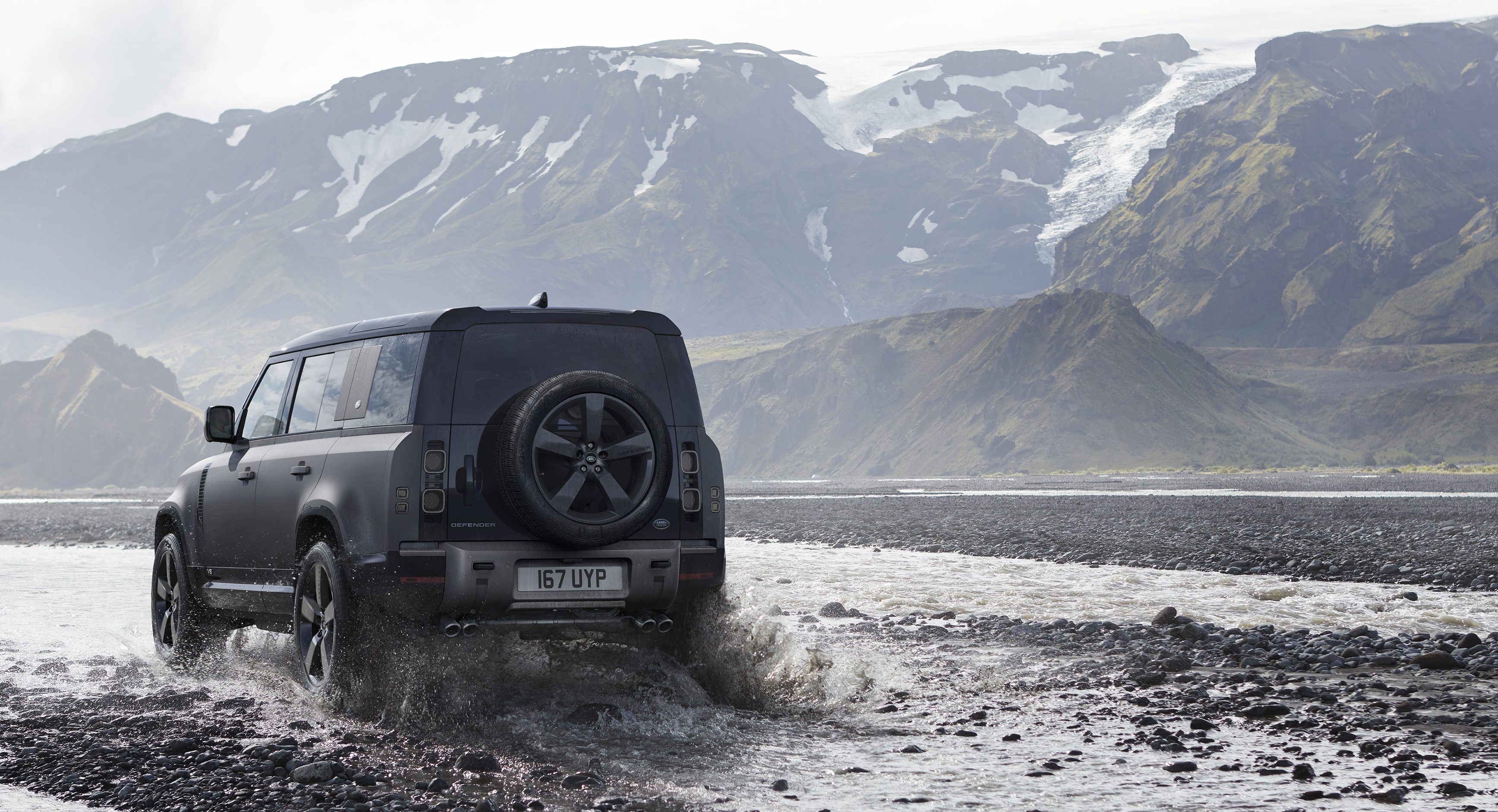 Land Rover Defender 110 rear view