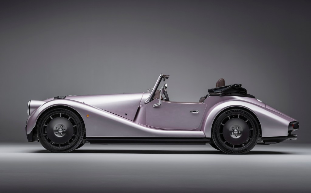 Morgan Supersport soft top with roof down